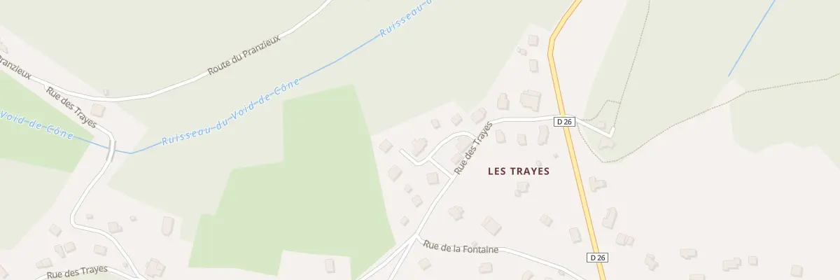 Plan du 8 Rue des Trayes à Raon-aux-Bois
