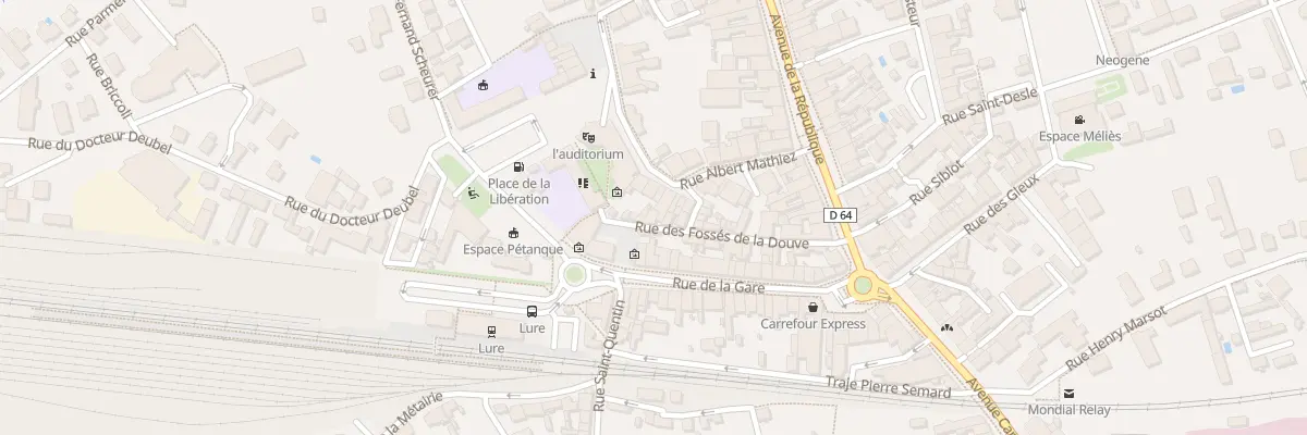 Plan du 6 Rue Fosses de la Douve à Lure