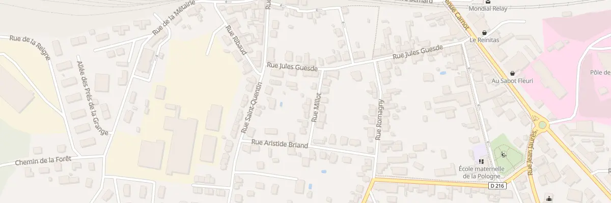 Plan du 6 Rue Millot à Lure