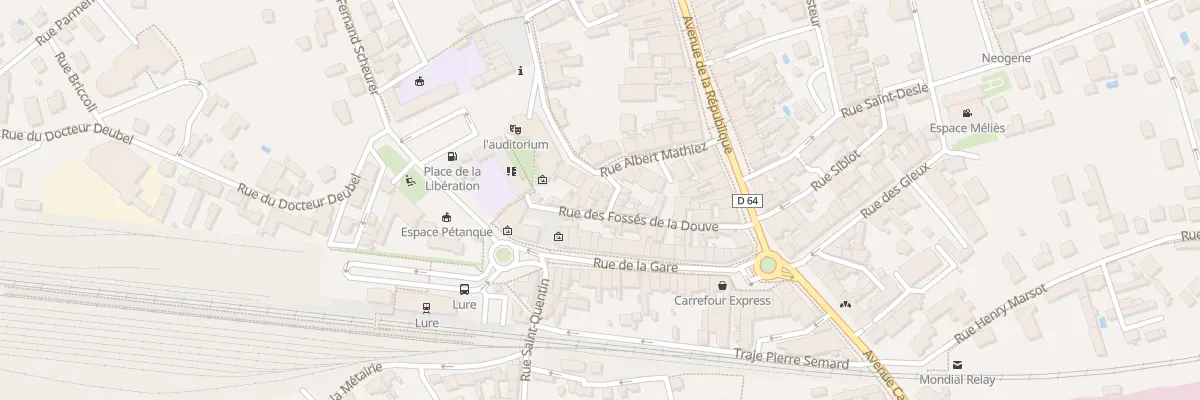 Plan du 4B Rue Fosses de la Douve à Lure