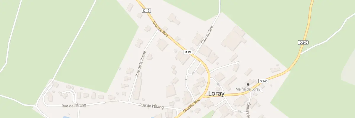 Plan du 8 Gr Grande Rue à Loray