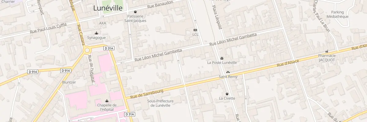 Plan du 24 Rue Gambetta à Lunéville