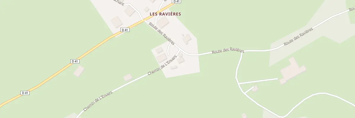Plan de Ravieres du Levant à Orchamps-Vennes