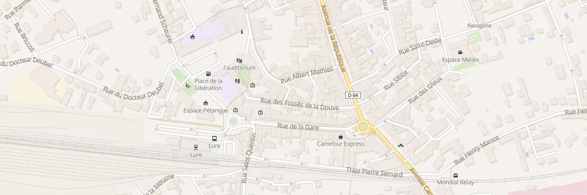 Plan du 3 Rue Chauvier à Lure