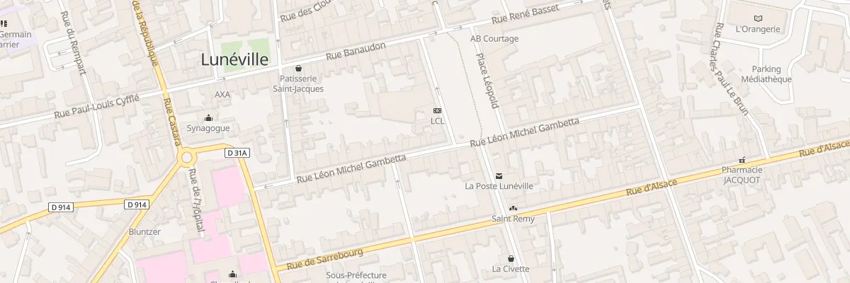 Plan du 33 Rue Gambetta à Lunéville