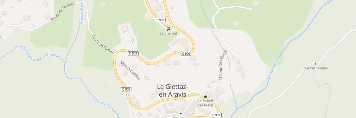 Plan du 1964 Rte du Col des Aravis à La Giettaz