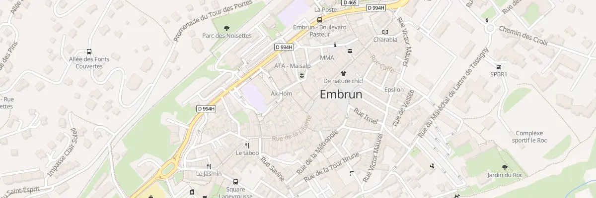 Plan du 6 Rue du Théatre à Embrun