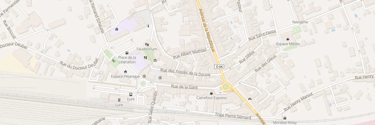 Plan du 9 Rue Albert Mathiez à Lure