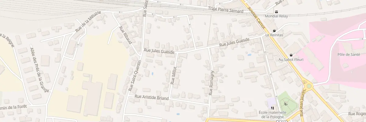 Plan du 21 Rue Jules Guesde à Lure