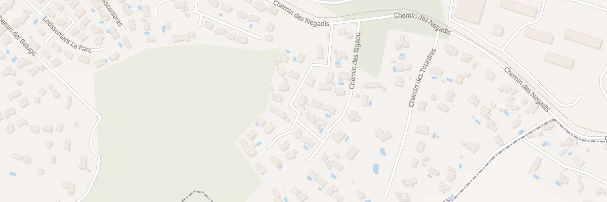 Plan du 872 Che des Négadis à Draguignan