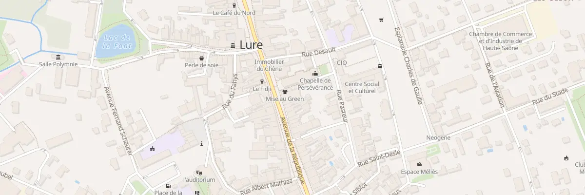 Plan du 43 Av de la République à Lure