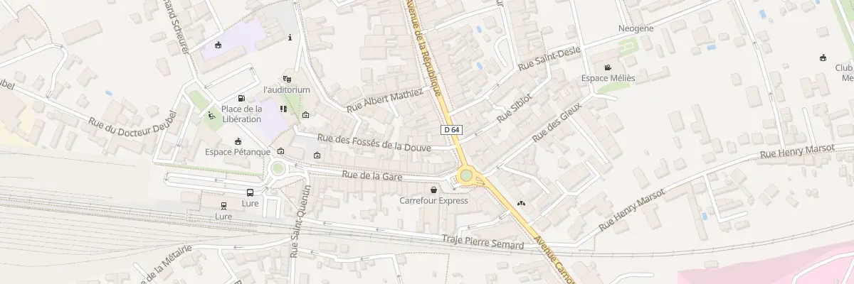 Plan du 2B Rue Fosses de la Douve à Lure