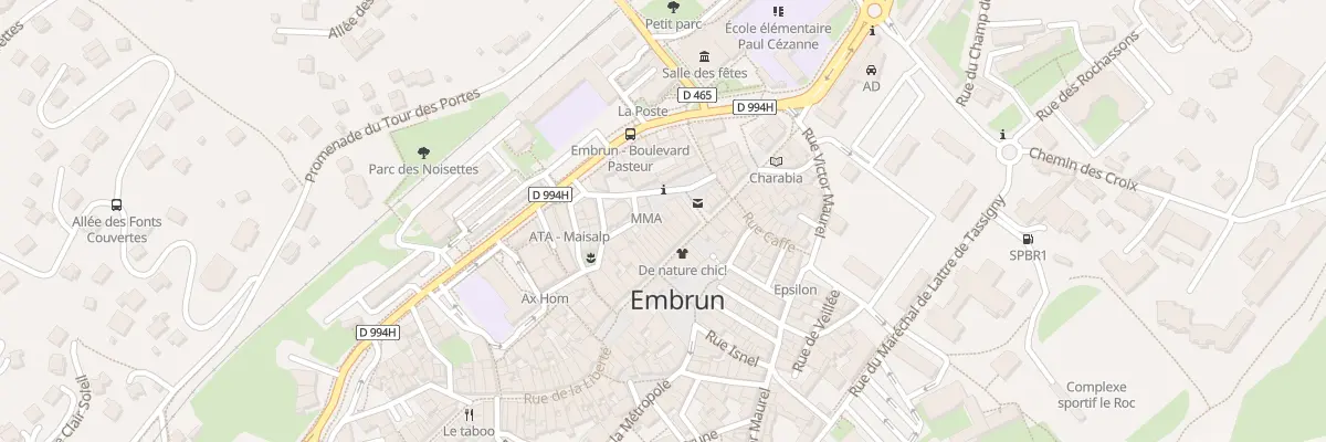 Plan du 8B Pl Gen Dosse à Embrun