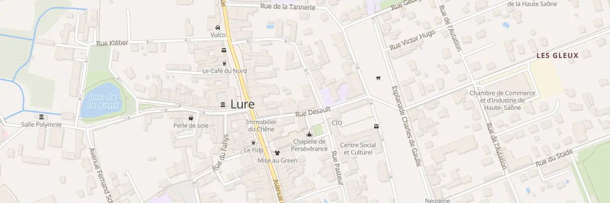 Plan du 7 Rue Desault à Lure