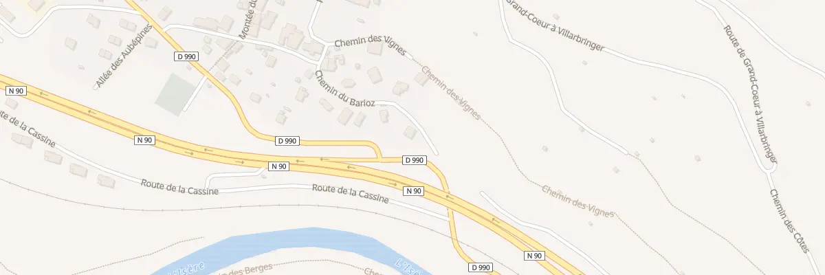 Plan du 154 Che du Barrioz (Grand-Coeur) à Grand-Aigueblanche