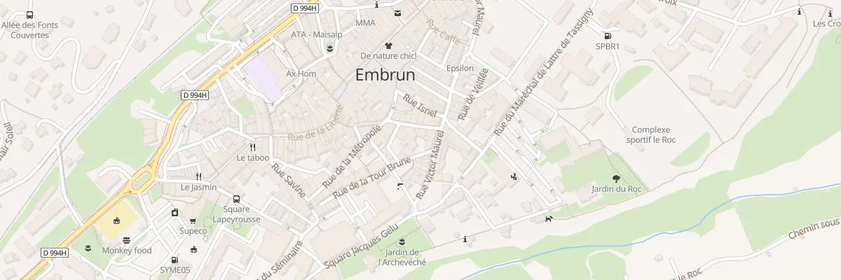 Plan du 8 Rue du Centre à Embrun