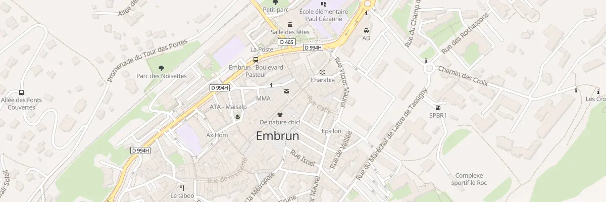 Plan du 28 Rue Clovis Hugues à Embrun