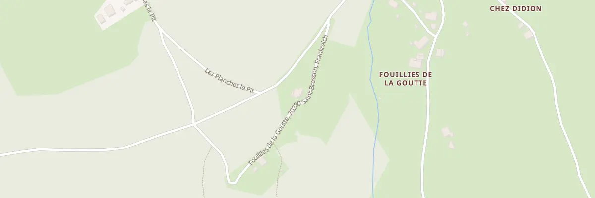 Plan du 309 Les Fouillies de la Goutte à Saint-Bresson