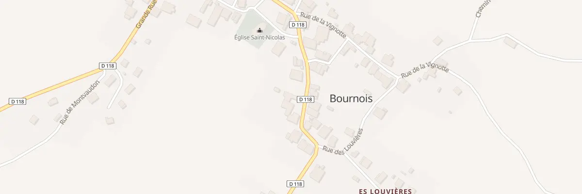 Plan du 19 Gr Grande Rue à Bournois