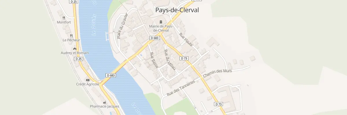 Plan du 12 Rue de la Porte de Chaux à Pays-de-Clerval