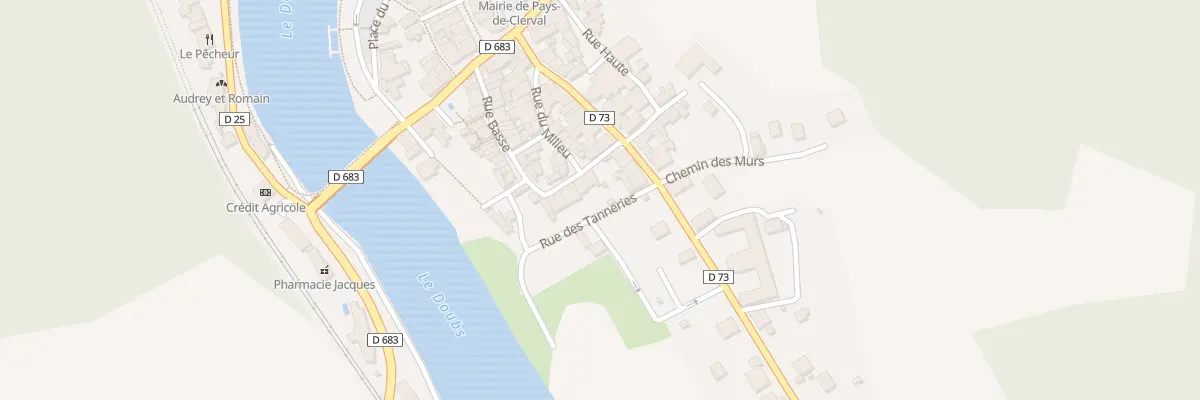 Plan du 26 Rue de la Porte de Chaux à Pays-de-Clerval