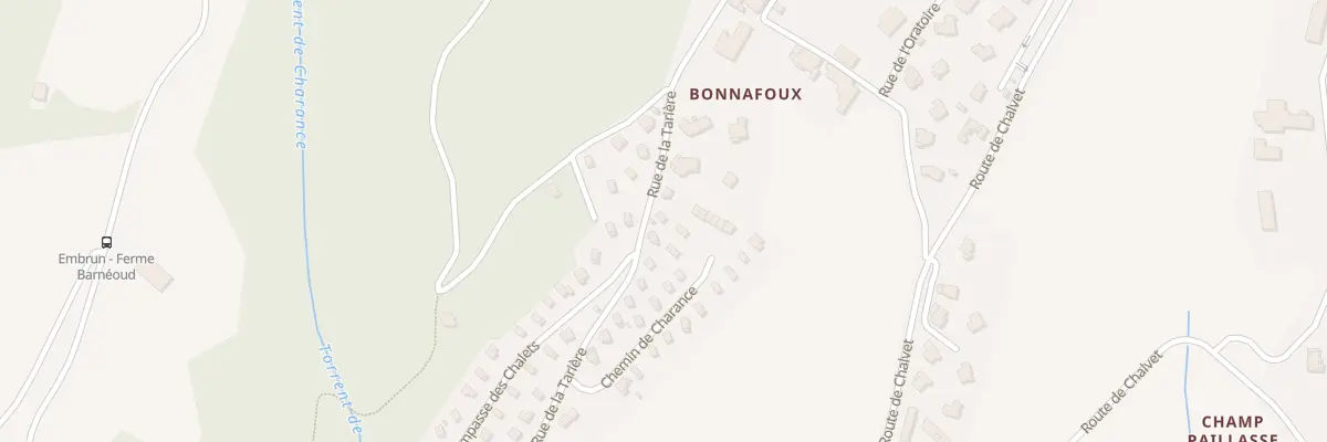 Plan du 9 Rte de la Tarriere à Embrun