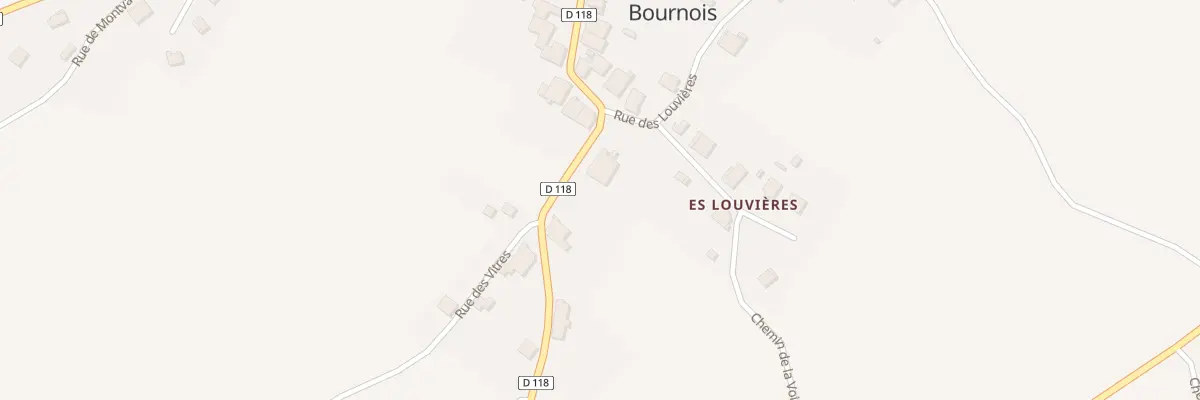 Plan du 10 Gr Grande Rue à Bournois