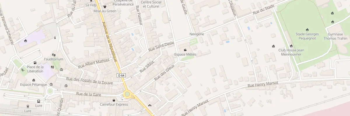 Plan du 27 Rue des Gleux à Lure