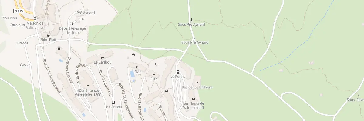 Plan du 5334 Res Le Chamois à Valmeinier