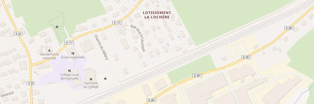Plan du 11 Rue sous la Lauchère à Pays-de-Clerval