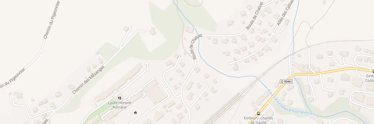 Plan du 11 Rte de Chalvet à Embrun