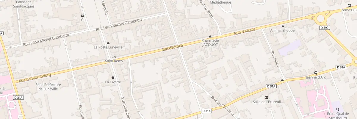 Plan du 2 Rue Charles Guérin à Lunéville