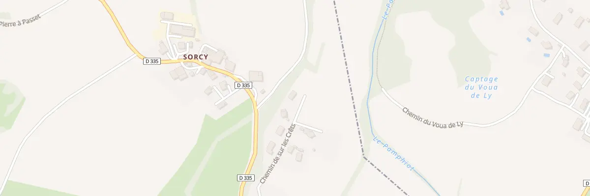 Plan du 351 Che de sur les Crêts à Orcier