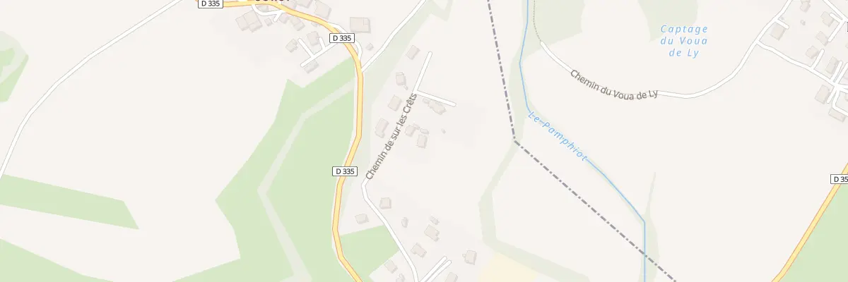 Plan du 234 Che de sur les Crêts à Orcier