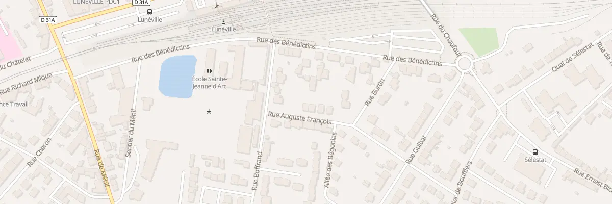Plan du 1 Rue Auguste François à Lunéville