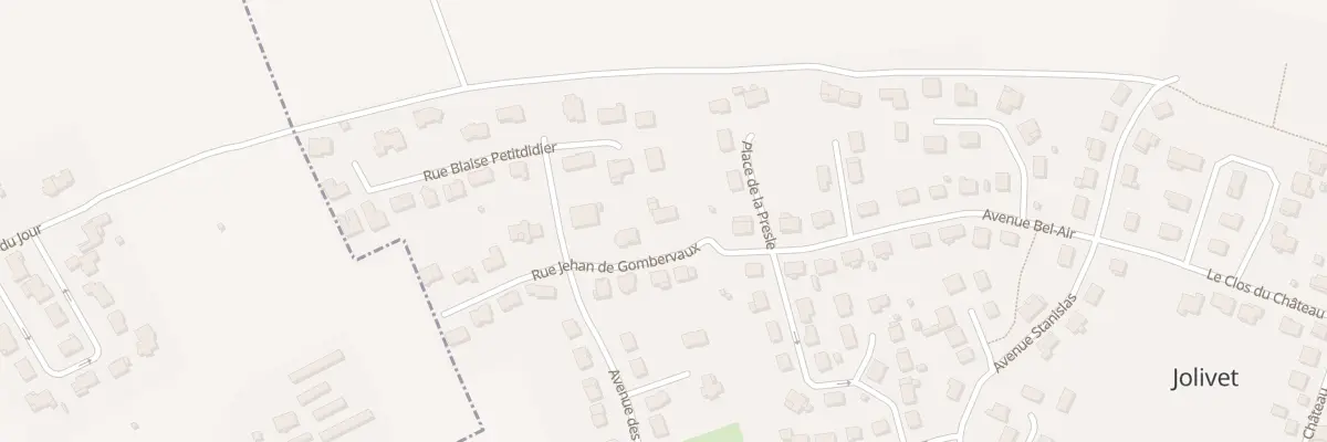 Plan du 10 Rue Jehan de Gombervaux à Jolivet