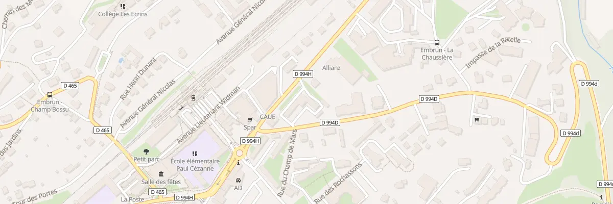 Plan du 8 Av Charles de Gaulle à Embrun