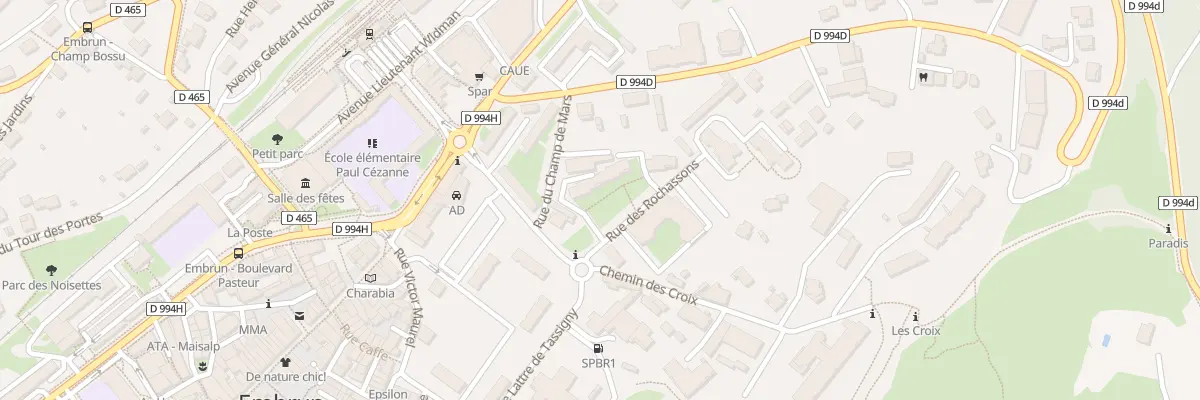 Plan du 5 Rue des Rochassons à Embrun