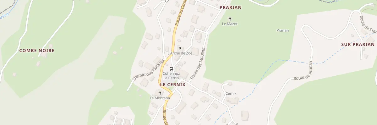 Plan du 5157 Le Cernix à Cohennoz