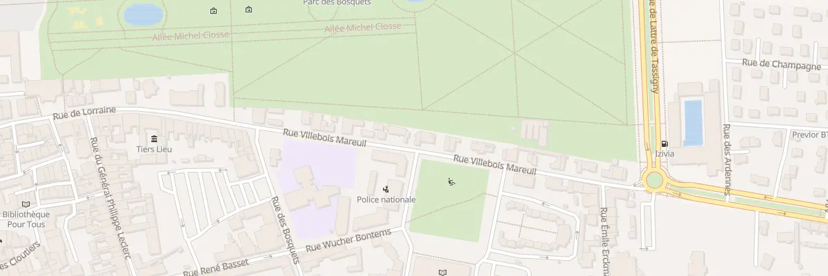 Plan du 19 Rue Villebois Mareuil à Lunéville