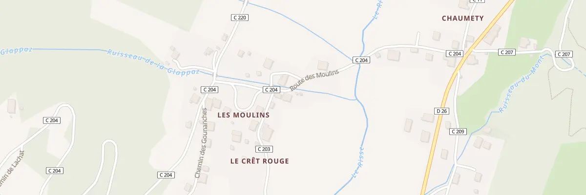 Plan du 317 Rte des Moulins à Mégevette