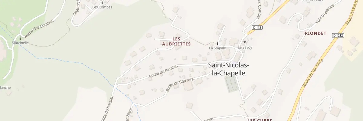 Plan du 112 Rte du Passieu à Saint-Nicolas-la-Chapelle