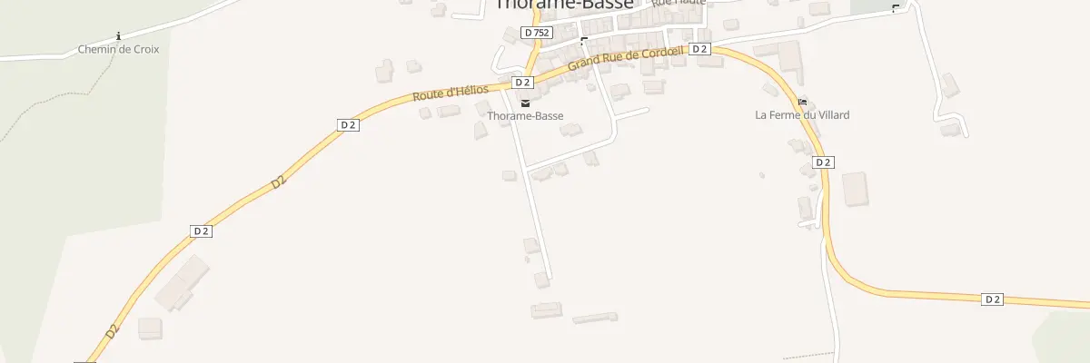 Plan du 7129 Les Ferrayes à Thorame-Basse