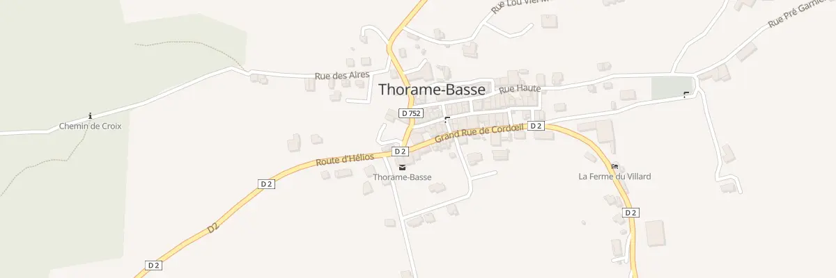 Plan du 5200 Le Village à Thorame-Basse