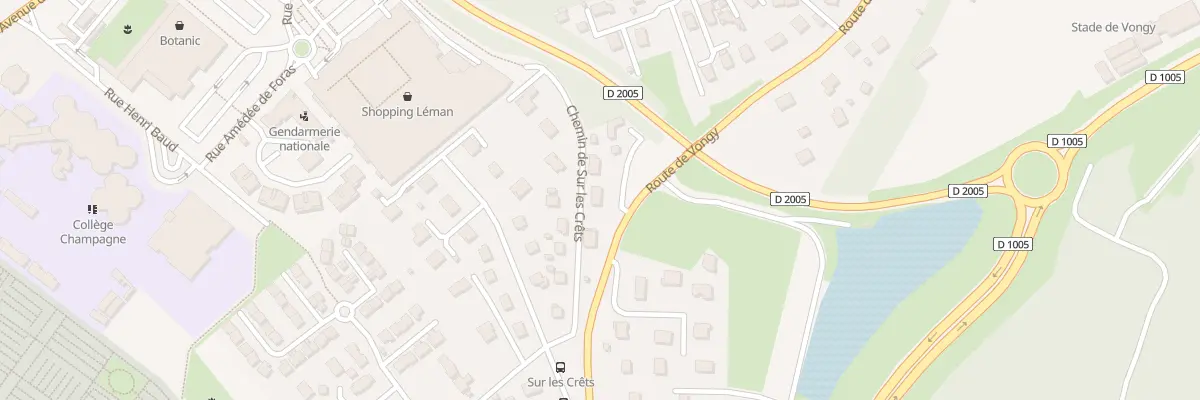 Plan du 3 Che de Sur les Crêts à Thonon-les-Bains