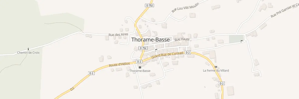 Plan du 5158 Le Village à Thorame-Basse