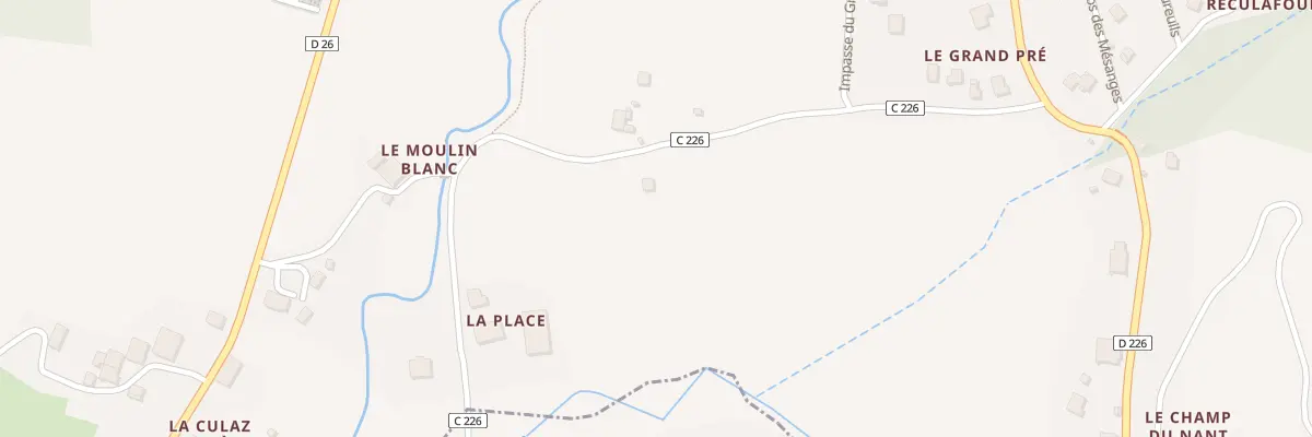 Plan du 333 Rte de la Place à Mégevette