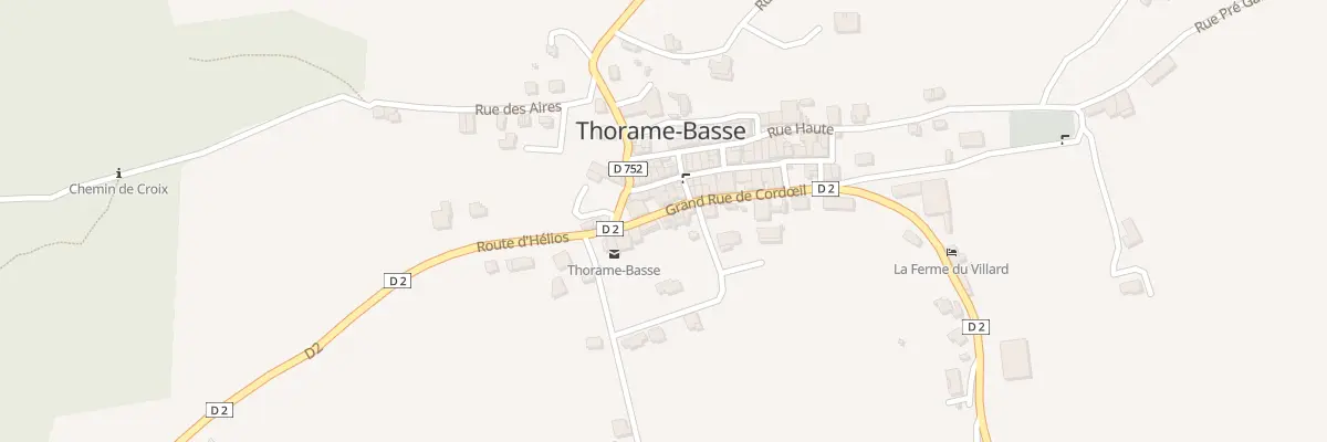Plan du 5204 Le Village à Thorame-Basse