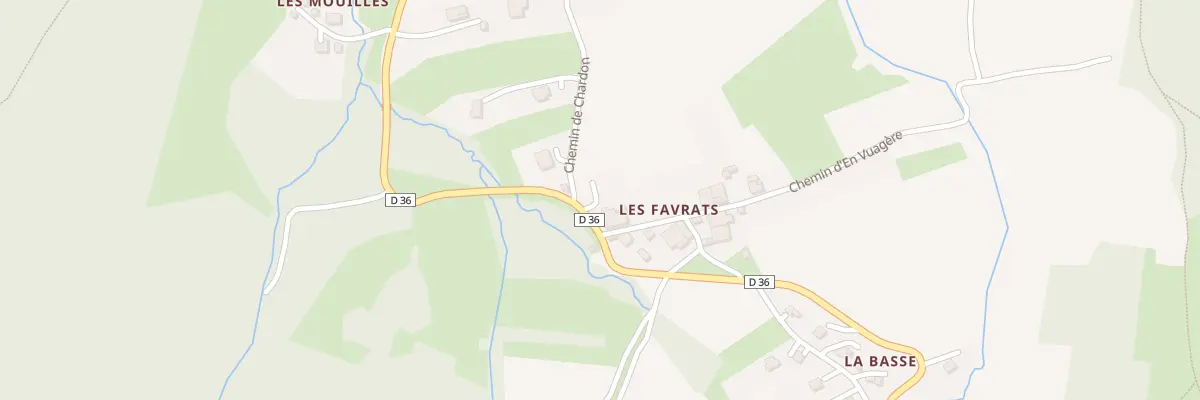 Plan du 3675 Rte du Col du Feu à Orcier