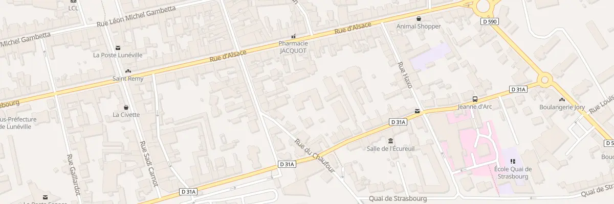 Plan du 1B Rue du Chaufour à Lunéville